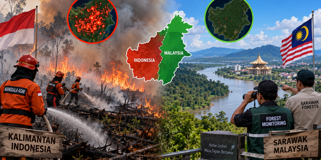 Mengapa Kalimantan Dipenuhi Titik Karhutla, Malaysia Tak Ada?