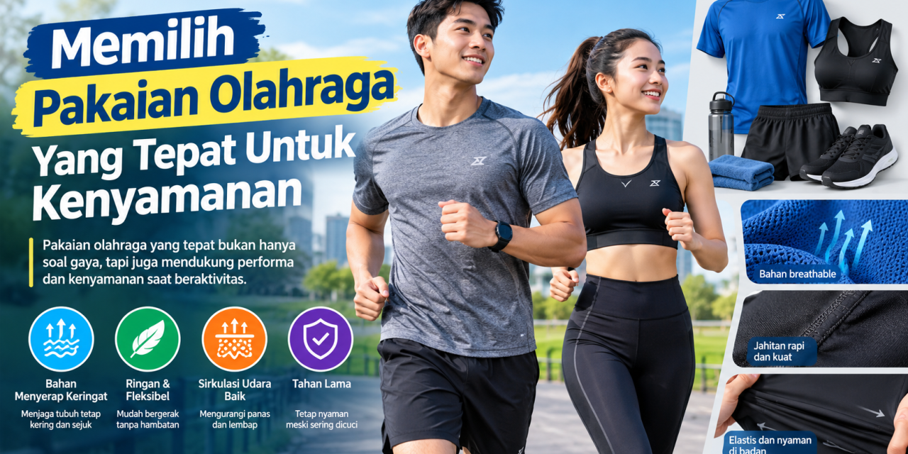 Memilih Pakaian Olahraga Yang Tepat Untuk Kenyamanan