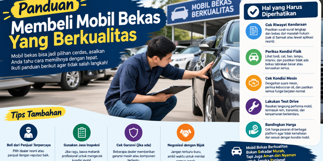 Panduan Membeli Mobil Bekas Yang Berkualitas