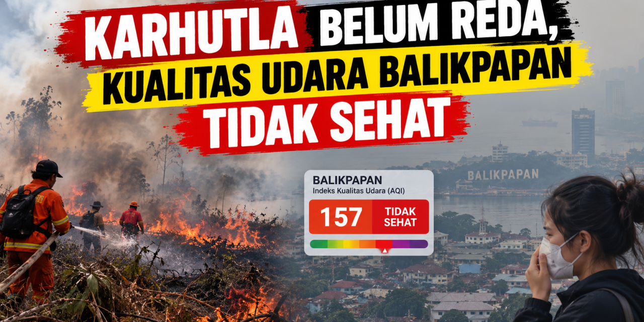 Karhutla Belum Reda, Kualitas Udara Balikpapan Tidak Sehat