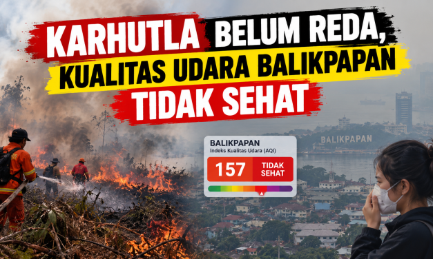 Karhutla Belum Reda, Kualitas Udara Balikpapan Tidak Sehat
